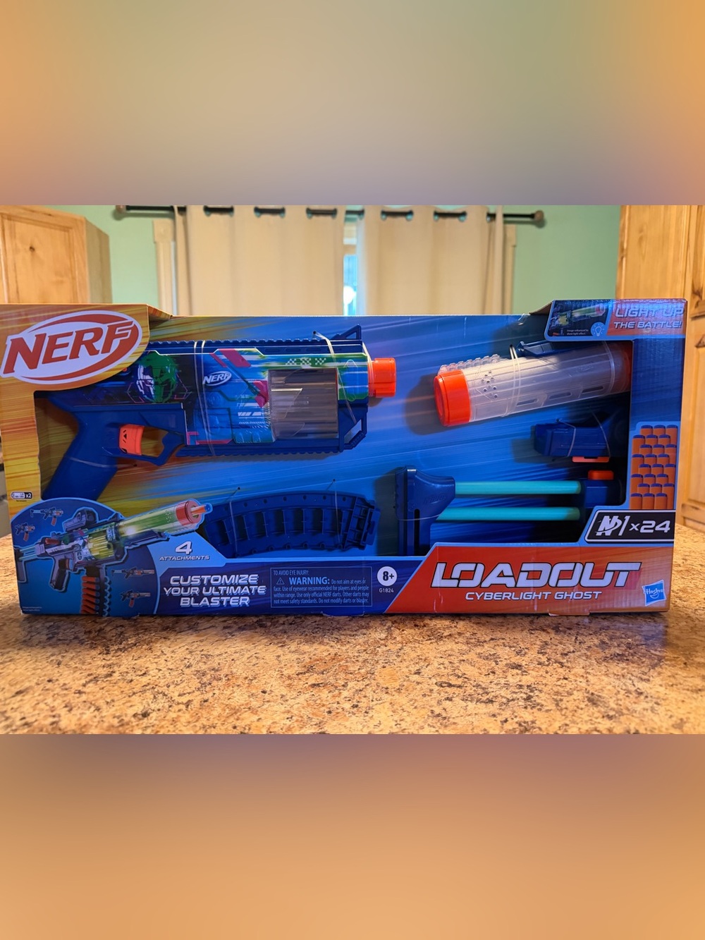 Nerf Loadout Cyberlight Ghost Blaster - Blue & Orange